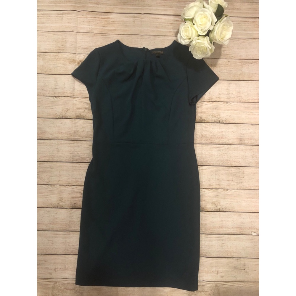Banana Republic Green Sheath Dress